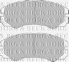 BORG & BECK BBP1485 Brake Pad Set, disc brake